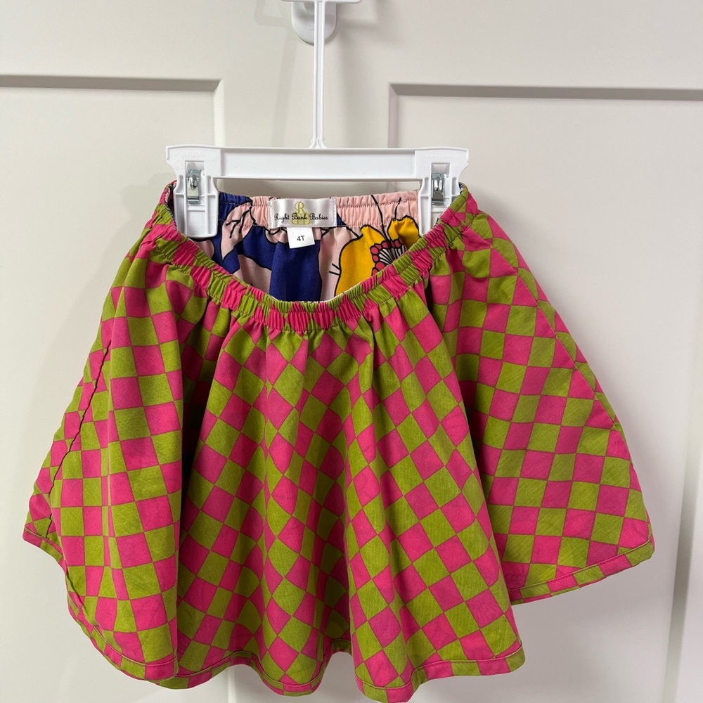 Colorful Checkered Kids Skirt